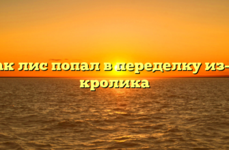 Как лис попал в переделку из-за кролика