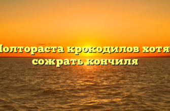 Полтораста крокодилов хотят сожрать кончиля