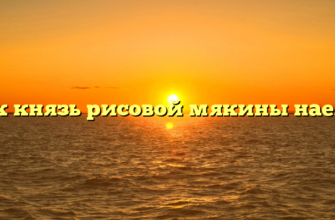 Как князь рисовой мякины наелся